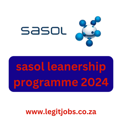 SASOL LEARNERSHIP PROGRAMME 2024